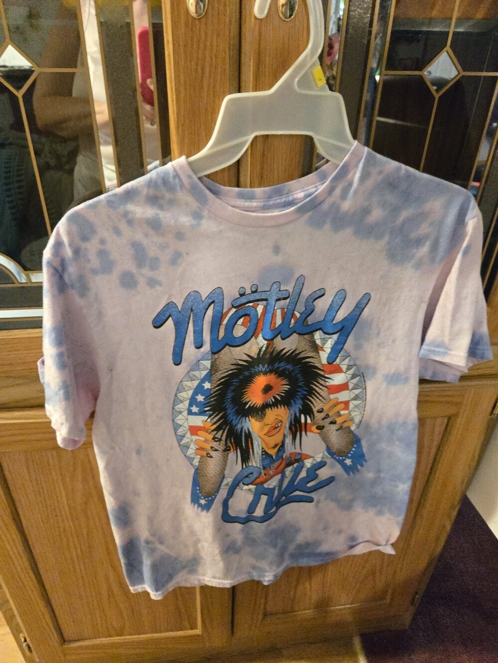 Tie-Dye Graphic Tee - Light Purple/Blue